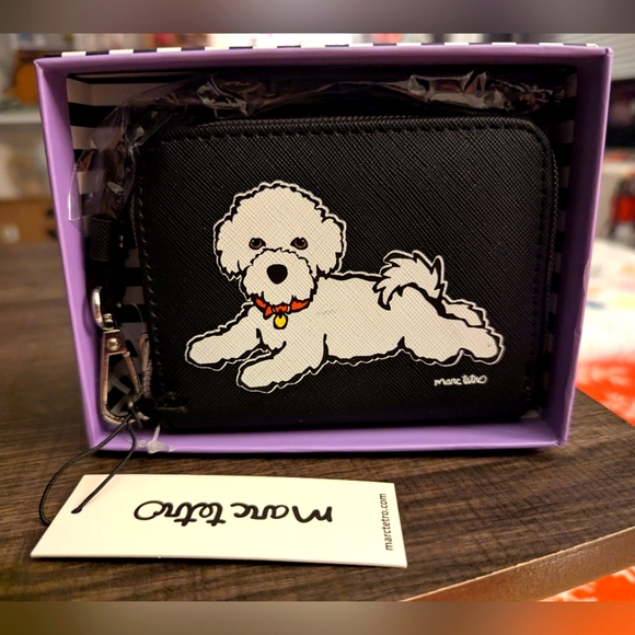 Marc Tetro Dog Wallet Wristlet - Picture 1 of 5